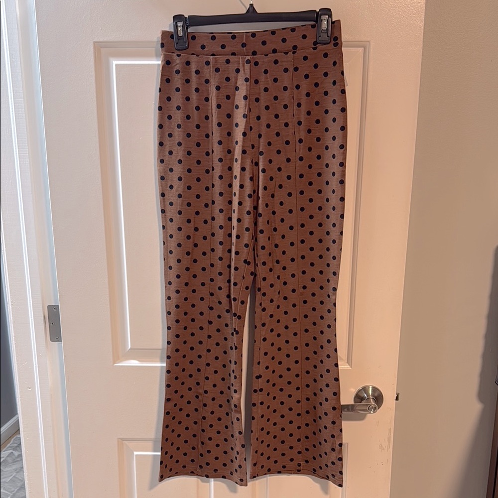 Brown Polka Dot Trousers